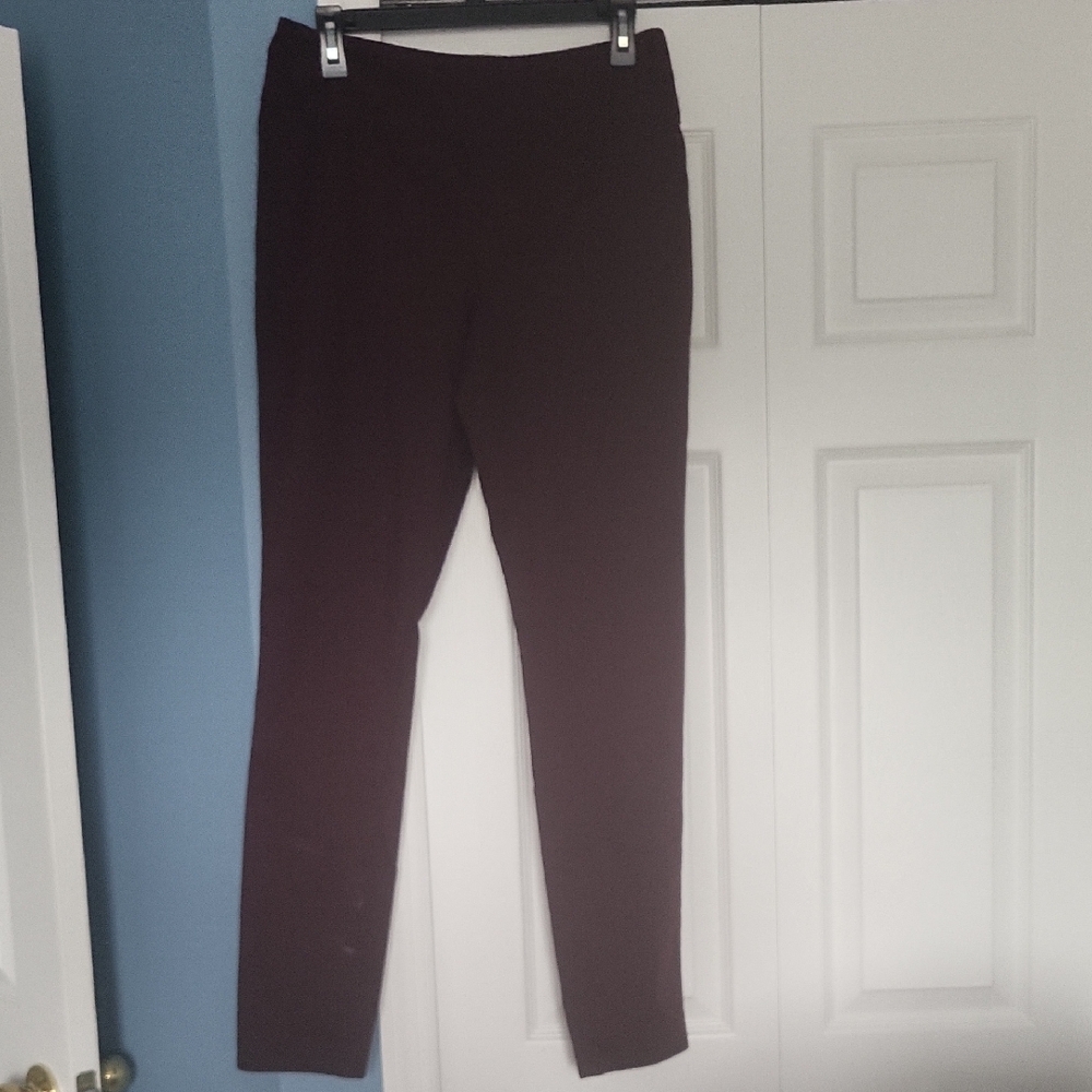 d. jeans Women's Straight Leg Pants Maroon